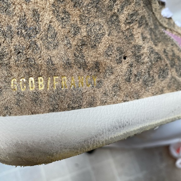 NIB Golden Goose Francy Leopard Suede Sneaker, 40 - Picture 12 of 15